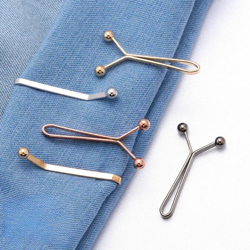10pcs Invisible Metal Waist Clips Adjustable Button Clips for Jeans and Clothes Tightener with Hidden Design