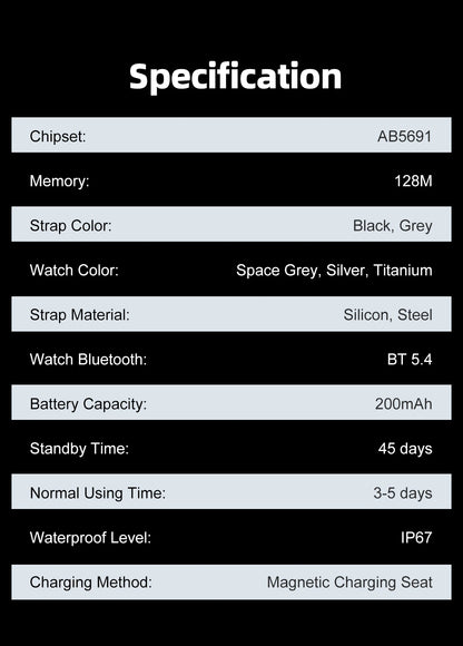 New Ultra Thin Smart Watch men 1.96" AMOLED 360*360 HD Pixel Display Always Show Time Bluetooth Call Reminder Smartwatch Ladies