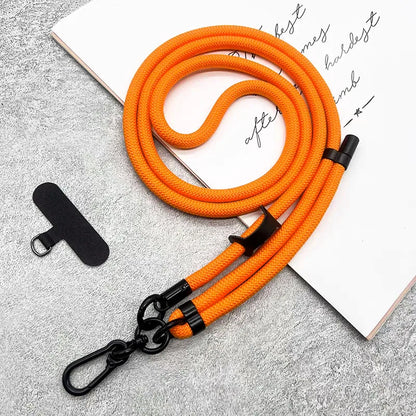 150cm Adjustable Mobile Phone Xyun Outdoor Anti-lost Crossbody Phone Lanyards Neck Rope with Patch Cellphone Hanging Cord Strap