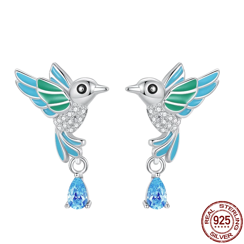 Hot Sale 925 Sterling Silver Spring Zircon Sunflower Stud Earrings For Women 2023 Trending Fashion Jewelry mother's day gift