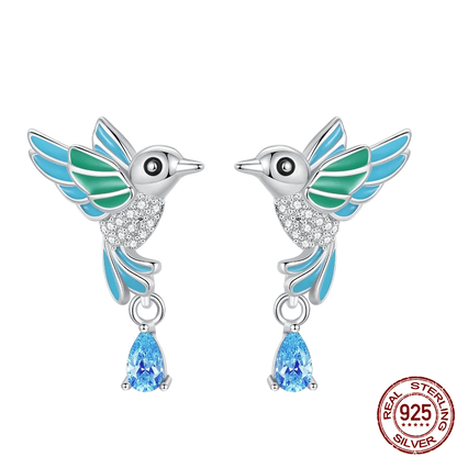 Hot Sale 925 Sterling Silver Spring Zircon Sunflower Stud Earrings For Women 2023 Trending Fashion Jewelry mother's day gift
