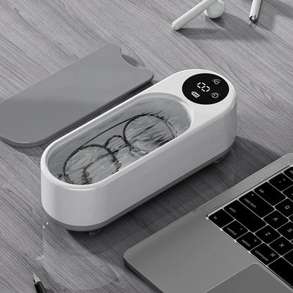Ultrasonic Jewelry Cleaner Machine Multifunctional Glasses Cleaner Portable Cleaning Machine USB Rechargeable for Ring Necklaces