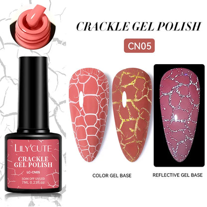 LILYCUTE Ancora Red Autumn Winter Gel Nail Polish Semi Permanent Soak Off UV LED Gel Varnish Manicure Nail Supplies
