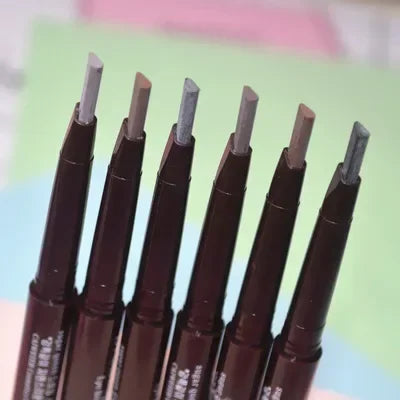Extremely Fine Double-headed Waterproof Eyebrow Pencil - Durable and Long Lasting for Beginner Women's Makeup Eye Brow Pen