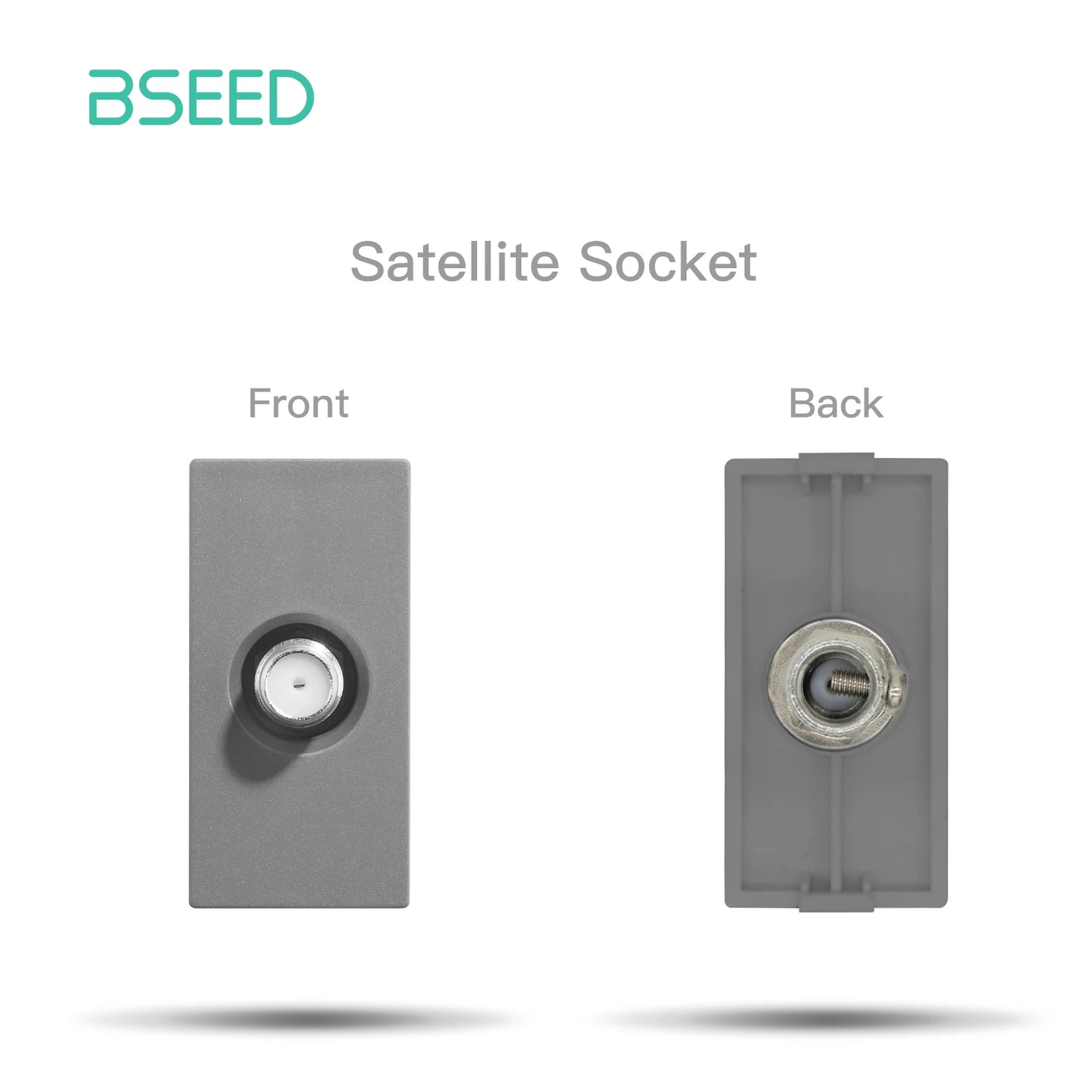 BSEED Glass Frames EU Standard HDMI Tel Sockets Module Part Internet Wall Sockets TV DIY Function Base USB CAT5 Satellite Parts