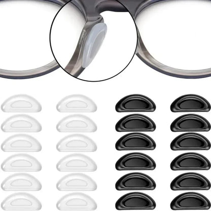 10/60pcs Glasses Nose Pads Adhesive Silicone Nose Pads Non-slip Transparent Nosepads for Glasses Eyeglasses Eyewear Accessories
