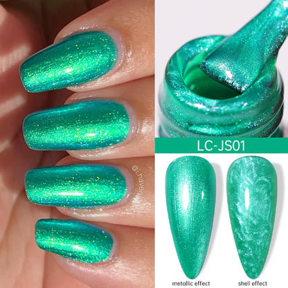 LILYCUTE Nude Crystal Rubber Base Gel Nail Polish Natural Color Semi Permanent UV Gel Soak Off Self Leveling Nail Gel Varnishes