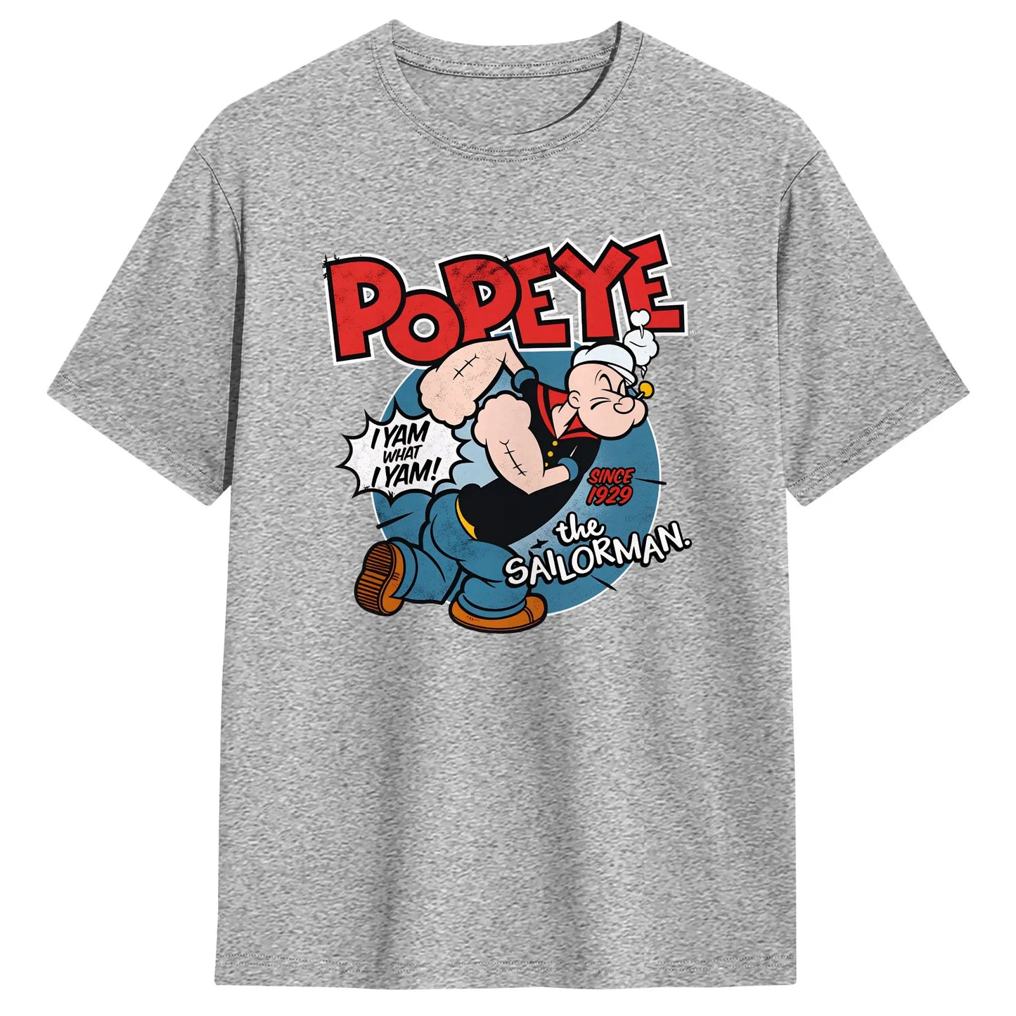 Popeyed The Sailorman I Yam What I Yam T Shirt Summer  Streetwear T-Shirts Cotton Trending Tshirt For Men's Casual Tees