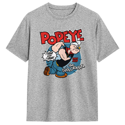 Popeyed The Sailorman I Yam What I Yam T Shirt Summer  Streetwear T-Shirts Cotton Trending Tshirt For Men's Casual Tees