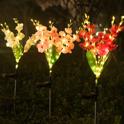 1pc solar butterfly flower lamp, solar garden lamp suitable for outdoor, courtyard, path decoration lighting, Mother's Day gift
