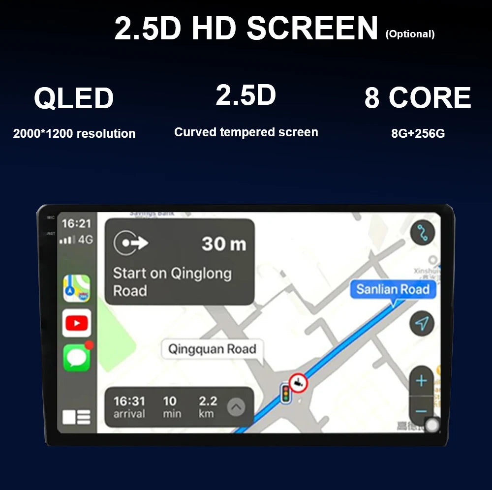 For Suzuki SX4 S-Cross 2014 2015 2016 2017 Android 15 Car Radio Multimedia Player Stereo GPS WIFI+4G wireless Carplay Auto video