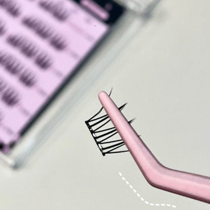 Stainless Steel False Eyelashes Tweezers Lashes Extension Clips Eyemakeup Tools Fine Tip Profession Tweezer