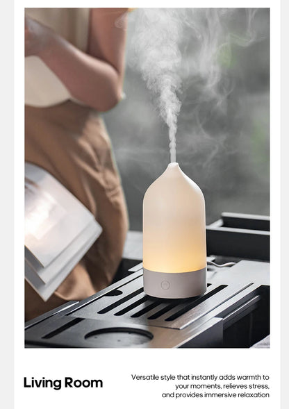 KINSCOTER New Aroma Diffuser 120ml Portable Silent Air Humidifier Colorful Night Light Essential Oil Diffuser for Room Home