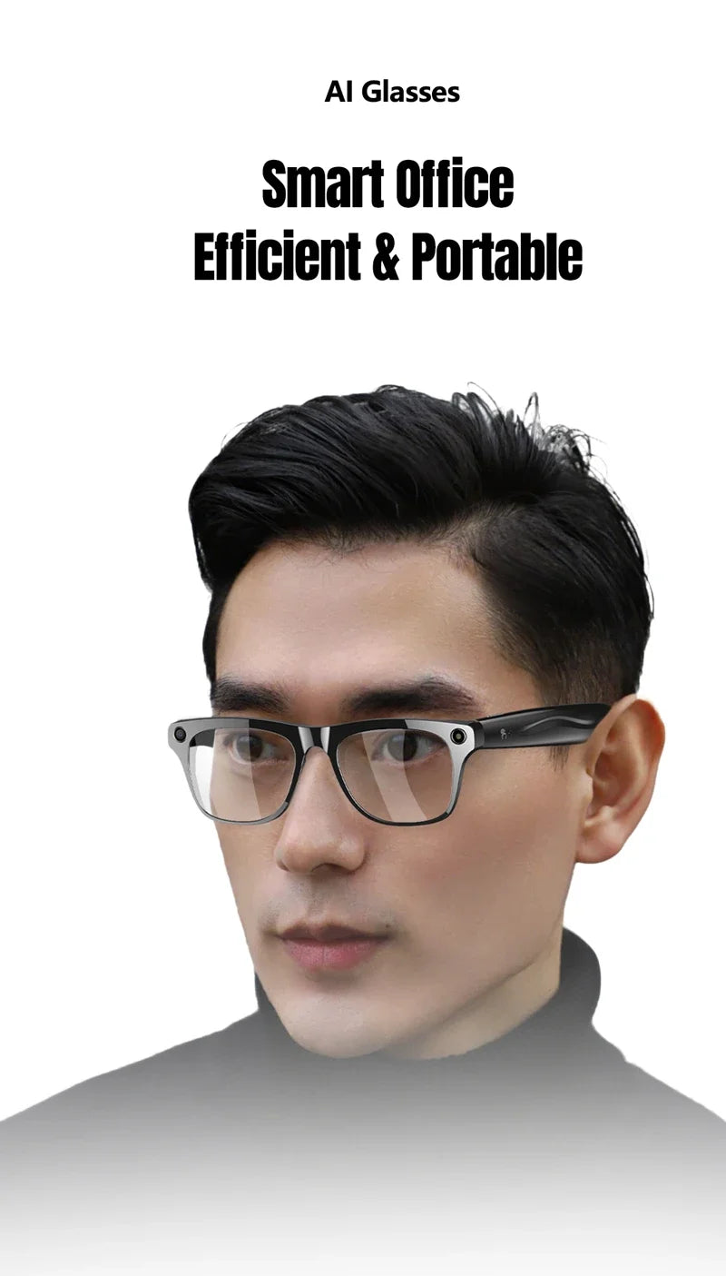 AI Smart Glasses 8K HD Photochromic Multifunction Translate Camera Glasse Bluetooth Calling Voice Assistant Music Player
