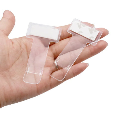 2pcs Transparent Car Vehicle Parking Ticket Receipt Permit Card Holder Clip Sticker Windscreen Plastic Universal Car Accessories