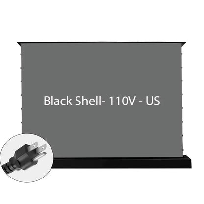 2025 New 120 inch ALR Rejecting Motorized Electric Tab Tension Floor Rising Projector Screen Square Shell  for UST Projector