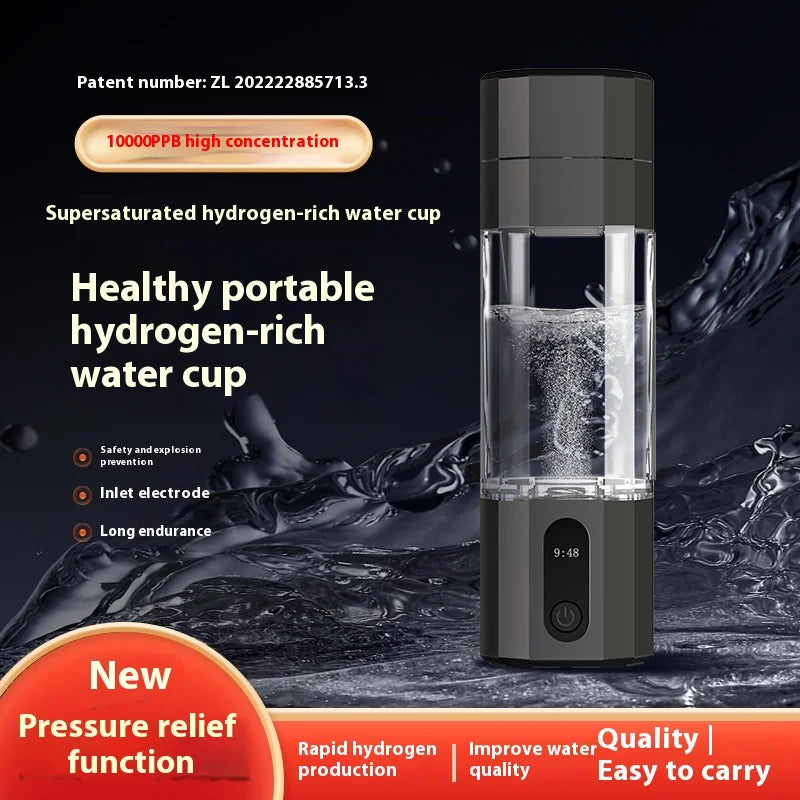 High Quality 6000-8000PPB Hydrogen Rich Water Bottle Cup Portable USB Powered Hydrogen Water Generator for Household Use