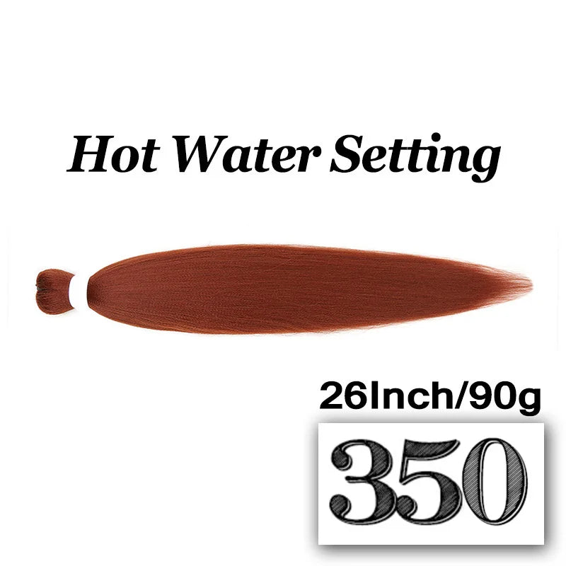 Braiding Hair Pre-stretched 26 Inch Hair Extensions for Afro Crochet Braids Synthetic Hair DIY Purple Pink Peach Red Jumbo Braid