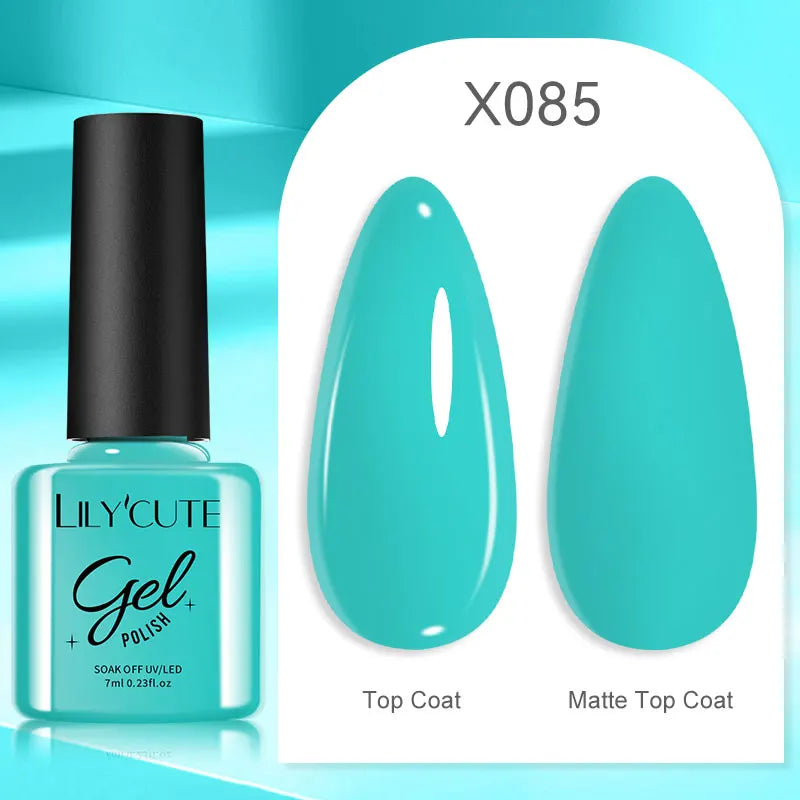 LILYCUTE 7ml Brown Red Purple Nail Gel Polish Coffee Color Series Semi Permanent UV Gel Soak off Nail Gel Varnishes For Nail Art