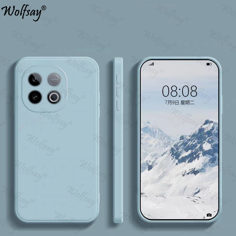 Candy Case For Vivo iQOO Z10 Turbo Pro Case Original Liquid Silicone Case iQOO Z10 Turbo Pro Cover For Vivo iQOO Z10 Turbo Pro