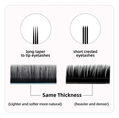 AGUUD Matte Black Individual Eyelash Extension Professional Volume Korean PBT Cashmere Lash Extension Tray Classic Lashes Cilios