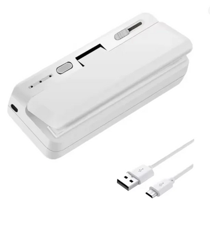 Mini Plastic Bag Sealer Heat Bag Sealing Machine Food Packaging Plastic Bags Sealer Clip Bag Handheld Rechargeable Heat Sealer