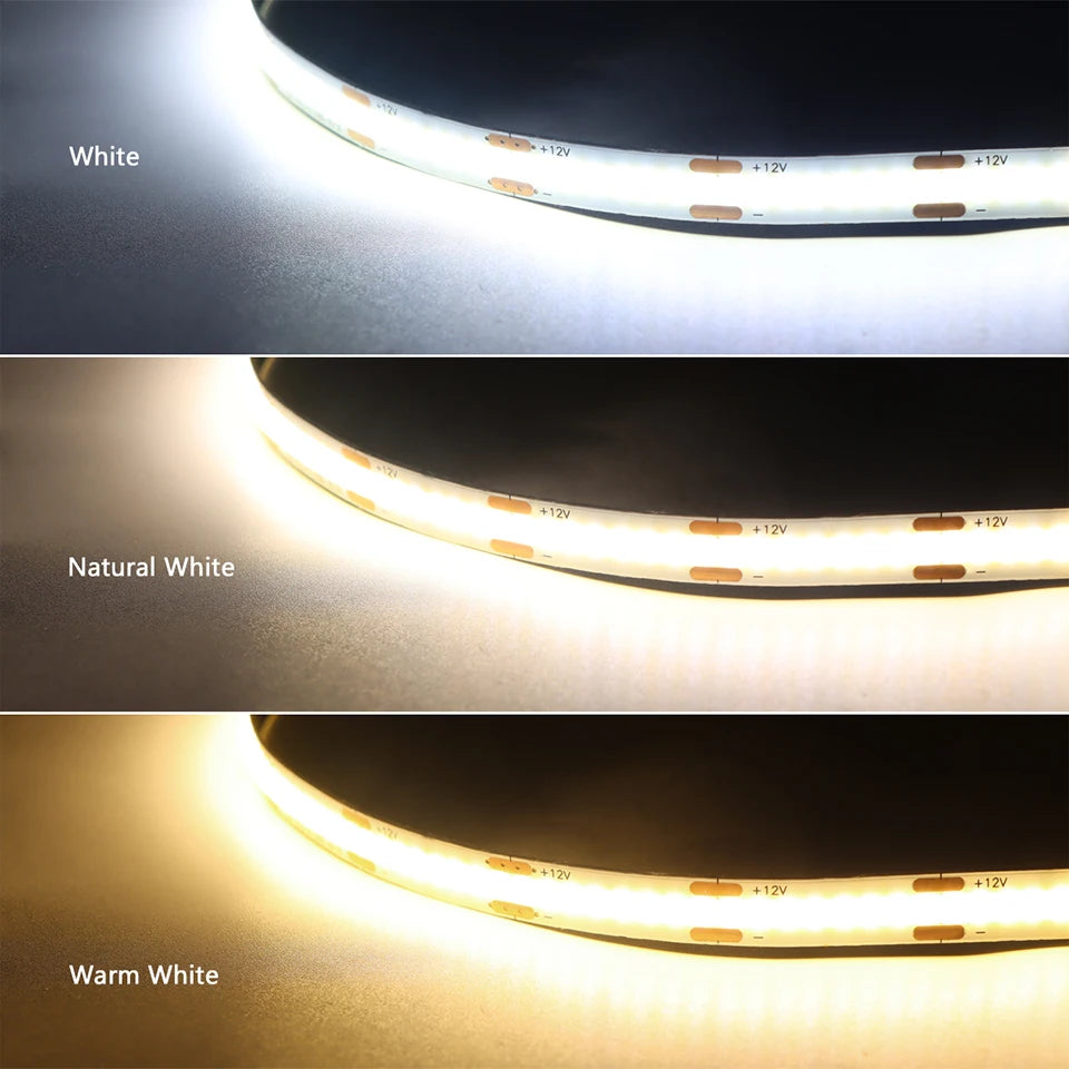 LED Acoustic Board Decorative COB Light Strip Touch Dimmable Wall Background Lamp Show Shelf Under Cabinet Bedroom Night Light