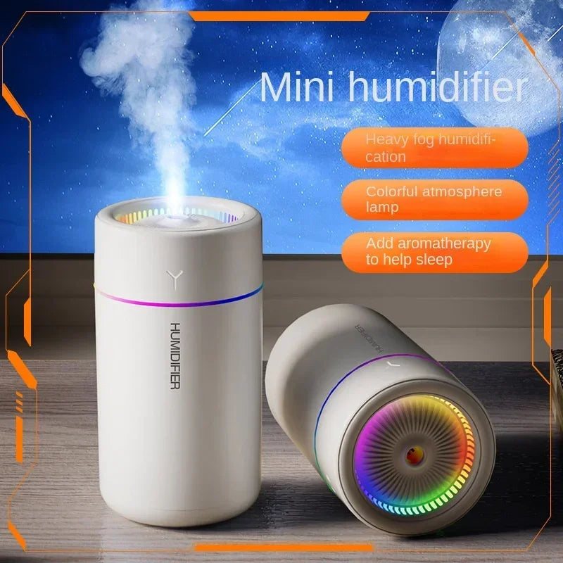 280ML Powerful and Efficient Air Humidifier Aromatherapy Aroma Diffuser Essential Oil Color-Changing Lights for Home Car Bedroom