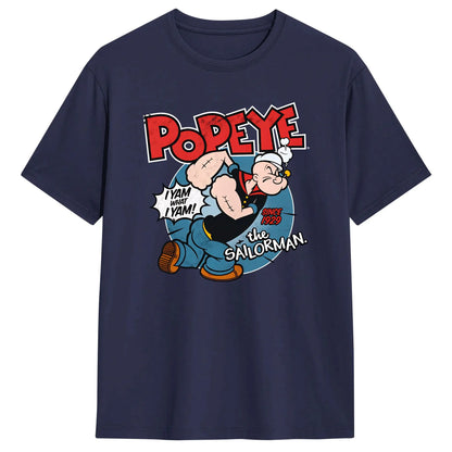 Popeyed The Sailorman I Yam What I Yam T Shirt Summer  Streetwear T-Shirts Cotton Trending Tshirt For Men's Casual Tees