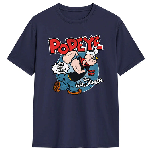 Popeyed The Sailorman I Yam What I Yam T Shirt Summer  Streetwear T-Shirts Cotton Trending Tshirt For Men's Casual Tees