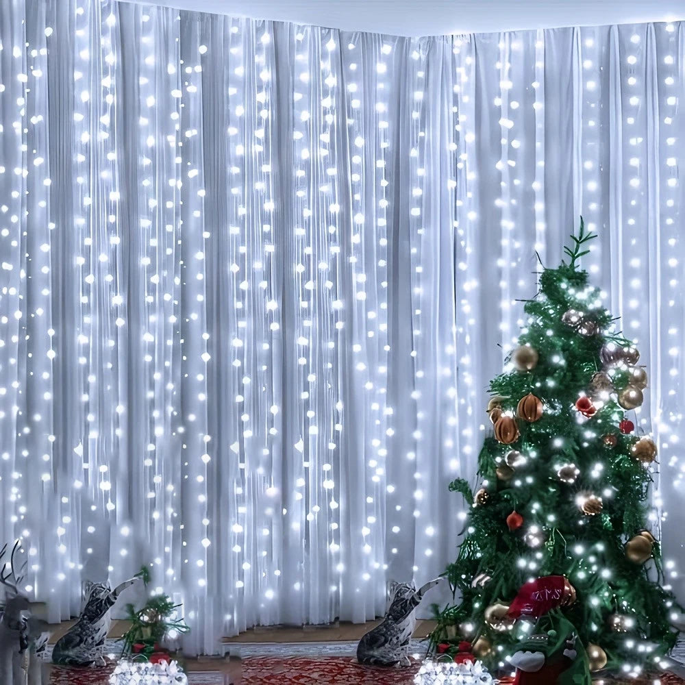 Bedroom Decoration Ramadan Home Decoration Battery Power LED Curtain Light Fairy String 2026 Mother's Day Eid Mubarak
