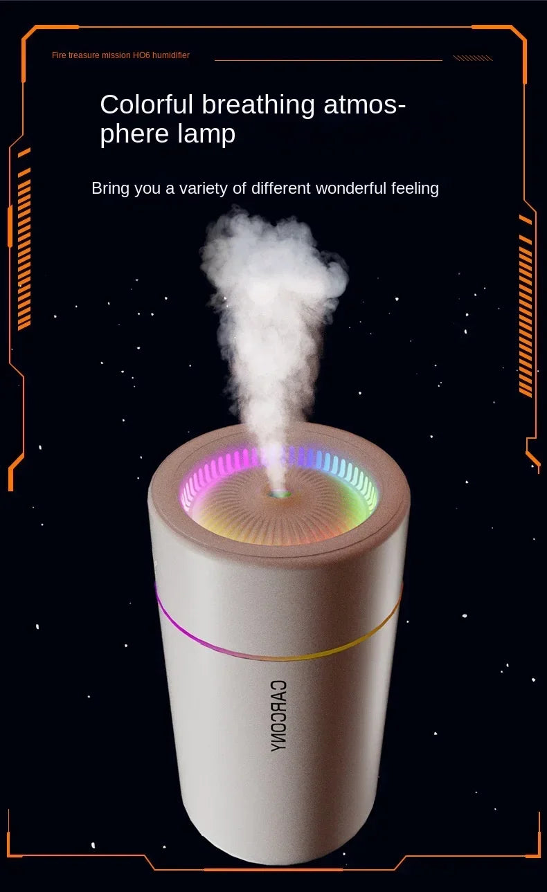 280ML Powerful and Efficient Air Humidifier Aromatherapy Aroma Diffuser Essential Oil Color-Changing Lights for Home Car Bedroom