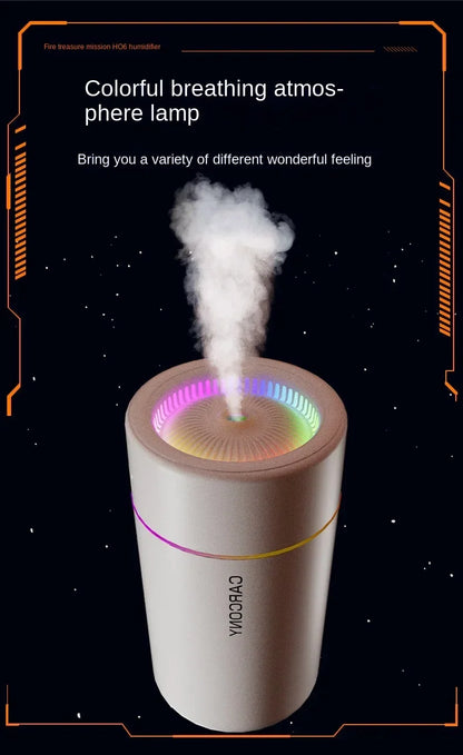 280ML Powerful and Efficient Air Humidifier Aromatherapy Aroma Diffuser Essential Oil Color-Changing Lights for Home Car Bedroom