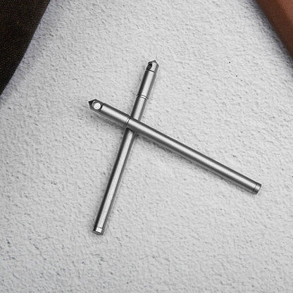 Portable Mini Titanium Ballpoint Pen EDC Gadget Keychain For Outdoor Camping Hiking Survival Gadget