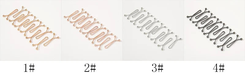 12pcs Jeans Skirts Detachable Buckle Adjustable Sleeve Clip For Pants Waist Tightening Sleeve Reduction Clip For Clothing Decor