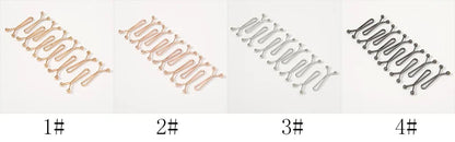 12pcs Jeans Skirts Detachable Buckle Adjustable Sleeve Clip For Pants Waist Tightening Sleeve Reduction Clip For Clothing Decor