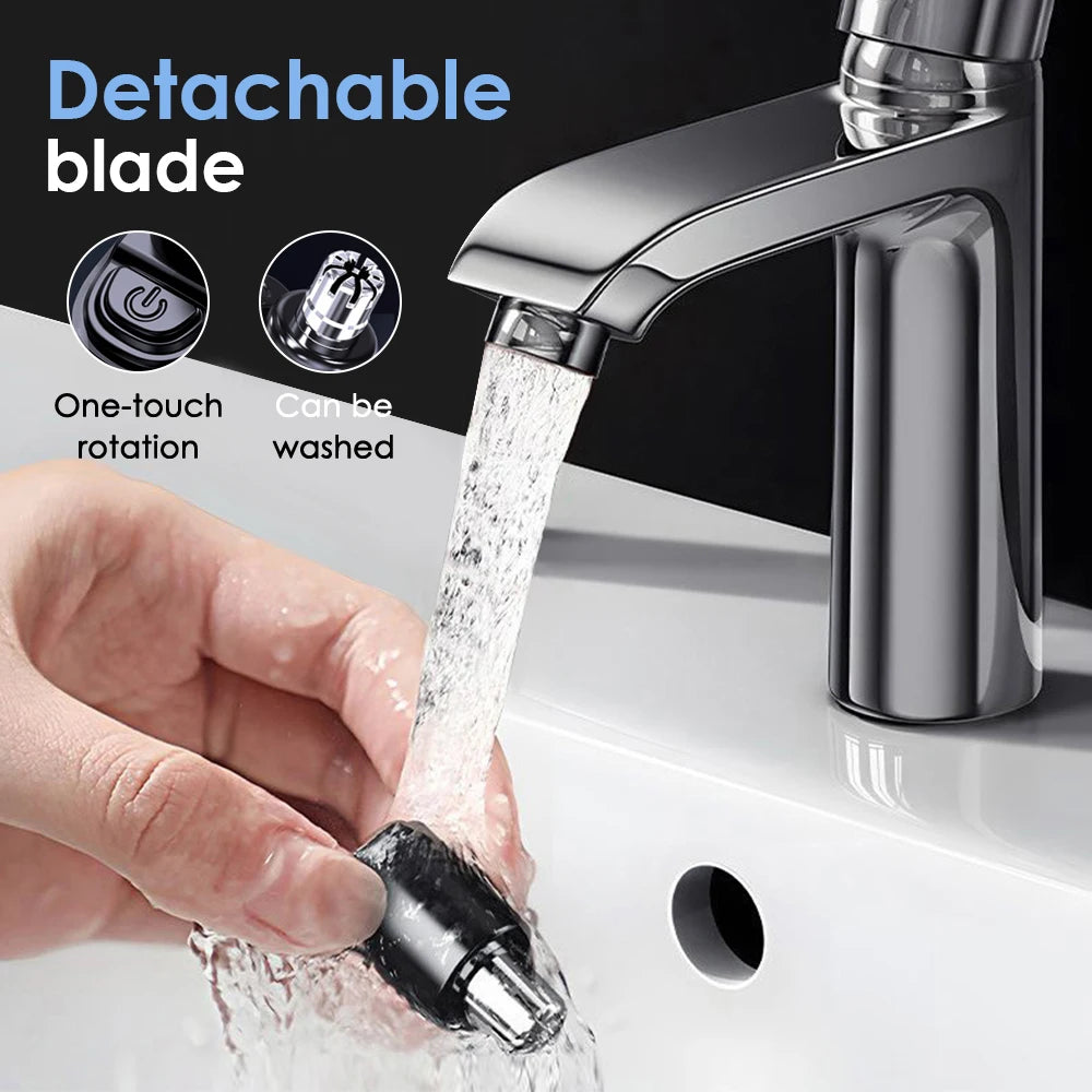 Electric Nose Hair Clipper Rechargeable Automatic Shaving Nose Trimmer Unisex Professional Washable Painless Nose Hair Trimmer