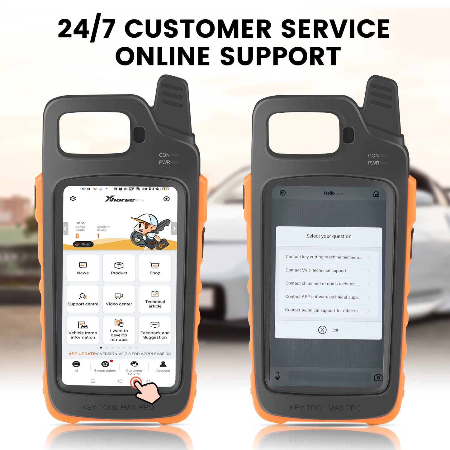 Xhorse VVDI Key Tool Max Pro with MINI OBD Tool Function Work with DOLPHIN XP-005, XP005L, Condor MINI Plus, MINI Plus II
