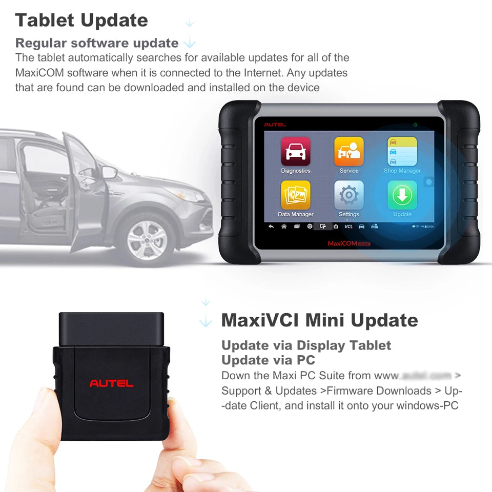 Autel MaxiCOM MK808BT PRO Car Automotivo Diagnostic Tools Bluetooth OBD2 Scanner Code Reader Diagnosis Tool PK MK808KBT MK808S