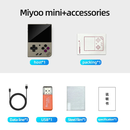 MIYOO Mini Plus Portable Retro Handheld Game Console V2 Mini+ IPS Screen Classic Video Game Console Linux System Children's Gift