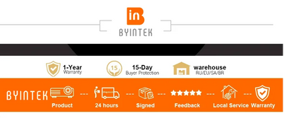 BYINTEK R90 Max 1080P Projector 4K Full HD DLP 2200 ANSI Lumens Android TV 13.0  3D 4K Supported Smart  Home Theater  Projector