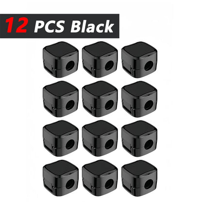 Non-magnetic Strong Cable Clips Adjustable Cord Holder | Adhesive Under Desk Mgmt Organizer for Home Office Car Wall Desktop