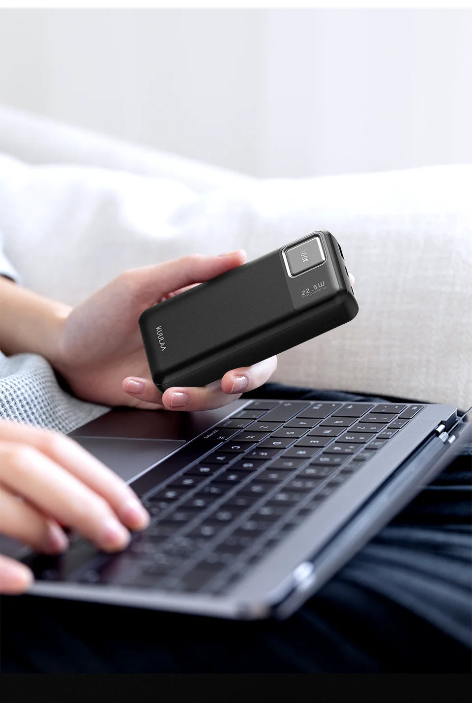KUULAA 20000mAh Power Bank Portable External Battery 22.5W Fast Charging Portable Charger For iPhone xiaomi redmi poco Powerbank