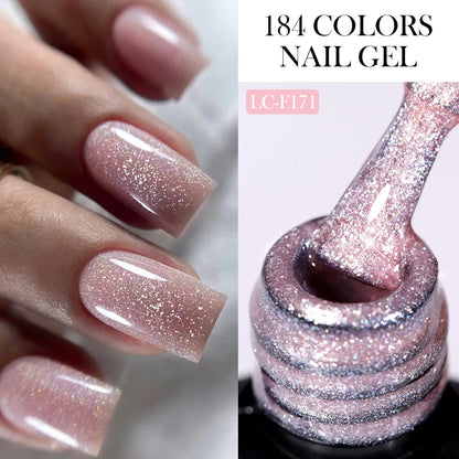 LILYCUTE 7ml White Color Gel Nail Polish Semi Permanent UV Gel Polish Gorgeous Full Coverage Soak Off UV LED Nail Gel Varnishes