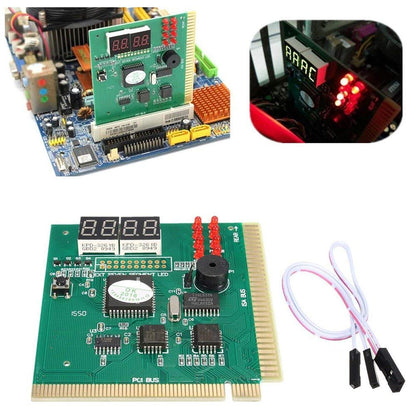 PCI/ISA Test Card 4 Digits, PC motherboard tester, POST code indicator BIOS / diagnostic card for PC