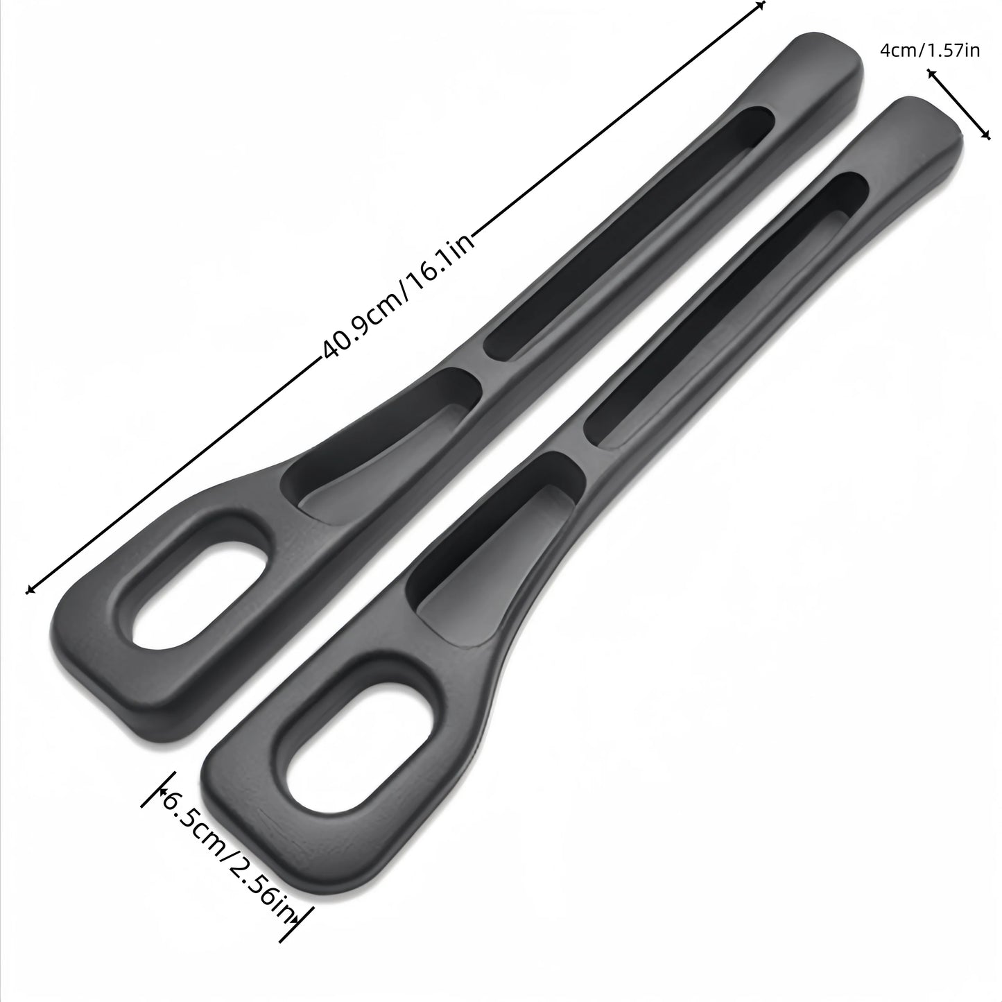 2PCS Car Seat Gap Filler, PU Waterproof Organizer with Storage Grooves, Auto Interior Accessories for Phone & Keys