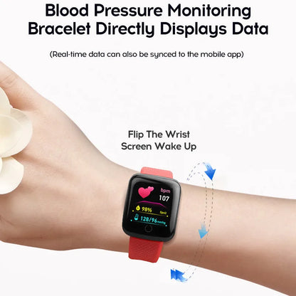 116plus Smart Watch Men Women Bluetooth Connected Phone Music Fitness Multifunctional Sports Bracelet Sleep Monitor Smartwatchs