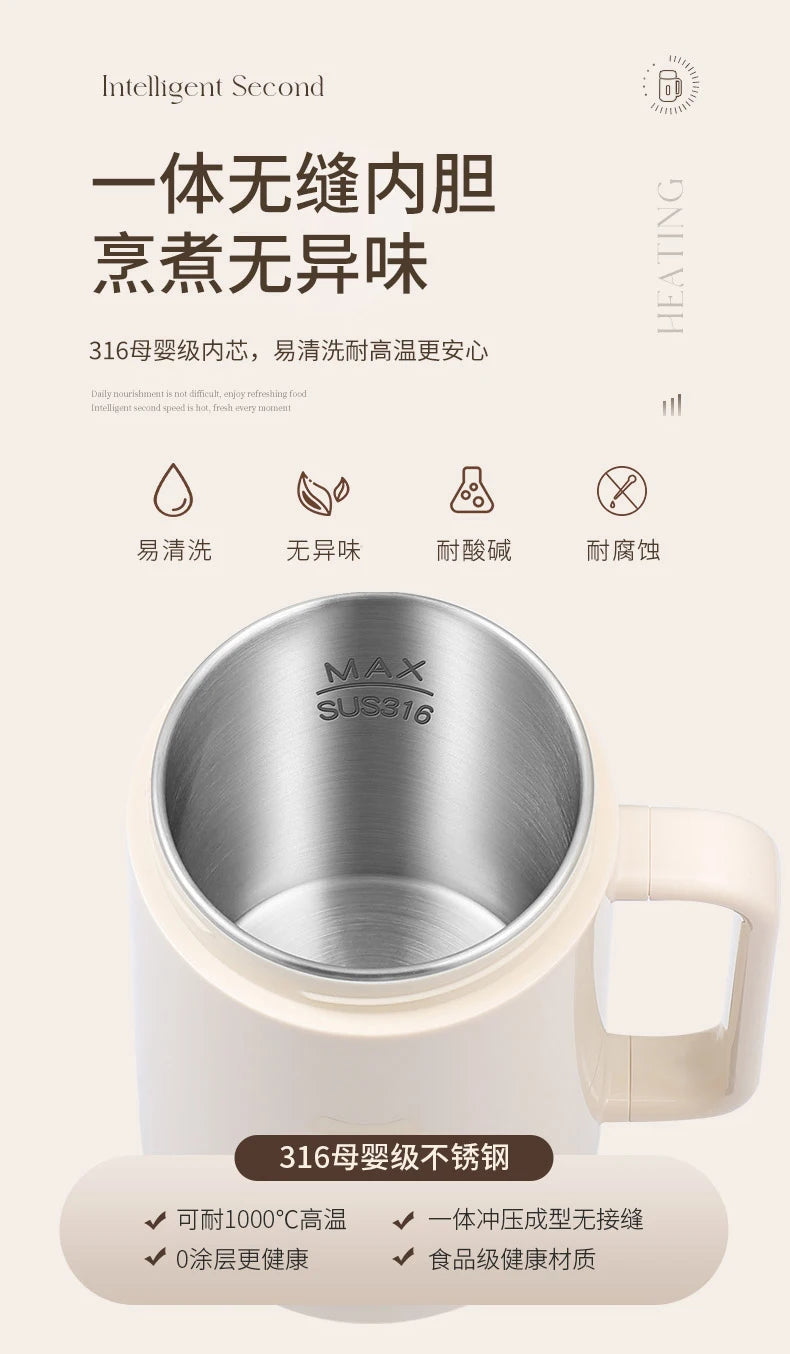 1pcs Automatic Portable Electric Cooking Pot Small Instant Noodle Pot Dormitory Multifunctional Integrated Pot