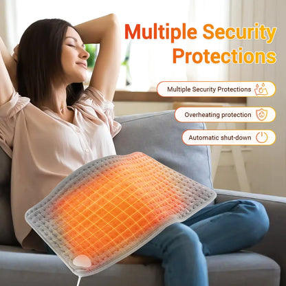 2 In 1 Electric Heating Pad Warming Waist Belt  Abdomen Shoulder Back Pain Relief Hot Compress Physiotherapy Thermal Blanket