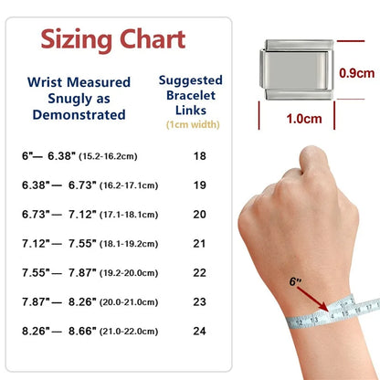 Wholesale Fashion Personalized DIY Red Color Italian Charm Bracelet Watermelon Tomato Bead 9mm Bracelet Stainless Steel Jewelrys